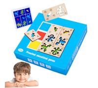 Jouets pour classer les formes de couleurs, modèles assortis de couleurs - Jouets assortis en forme de tableau de bord, pochoirs de cartes pour exercer la cognition des couleurs pour salle d'action