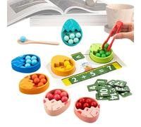 Jouets Pour Compter,Activité D'Apprentissage Avec Perles Clipsables,Ensemble De Tri Couleurs Et Comptage | Pour La Motricité Fine Et L'Apprentissage Des Mathématiques En Préscolaire Maternelle Et Mais