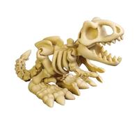 Jouets pour enfants imprimés en 3D à une articulation mobile, décoration de bureau, ornements de voiture, cadeaux. HcJ495 (Beige, 20cm)