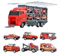 jouets pour enfants pour 3-9 ans jouet en métal voiture tracteur camion à benne basculante pelle tracteur Construction jouet ensemble - rouge Rouge G