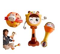 Jouets pour, ensemble de jouets Rattle - Baby Cartoon Musical Drum | Activité de développement de la petite enfance éducative, un ensemble de jouets apaisant pour les tout-petits pour se détendre et