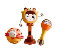 Jouets pour, ensemble de jouets Rattle | Tambour de cloche de main drôle | Activité de développement de la petite enfance éducative, un ensemble de jouets apaisant pour les tout-petits pour