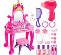 Jouets pour filles de 3 à 5 ans : coiffeuse pour fille Coiffeuse pour tout-petit, cadeaux d'anniversaire pour filles de 3 à 4 5 ans