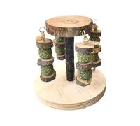 Jouets pour Gerbilles - Friandises À Ronger En Bois Naturel Multifonctionnelles | Jouets d'Enrichissement pour Hamsters | Pour L'usure des Dents des Petits Animaux Souris Chinchilla Nains en