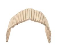Jouets pour hamster Cachette pour hamster Ponts pour hamster Tunnel pour hamster Accessoires pour cages pour petits animaux Hamsters Lapins Cochons d'Inde Bois de bouleau décoratif (15*30CM)