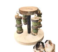 Jouets pour hamsters | en bois naturel pour gerbles - Jouet pour hamsters domestiques, adaptés pour ronger de petits animaux tels que souris, gerblo et chinchillas de maison et d'intérieur