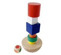 Jouets pour le bâtiment | Jeux de jouets empilants en bois avec écrous, empilage 'hémisphère équilibrage des jeux pour la famille jouets éducatifs pour adultes Mon