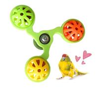 Jouets Pour, Moulin à Rotatif avec 3 Sonnettes, Jouets pour Cage Pour, Pour Enrichissement Mâcheur, Jeu Et Contre L'ennui Pour Perruches, Conurus, Calopsite Et