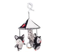 Jouets pour nouveau-nés de animale : jouets pour nouveau-nés, cloches, cliquetis et noirs, entraînement visuel, éducation précoce, peluches, jouets pour bébés