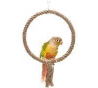 Jouets pour oiseaux - Balançoire en corde et perchoir d'escalade pour perruches, perroquets et petits oiseaux - Facile à installer, santé - Promotion