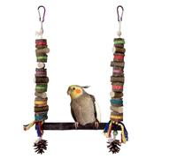Jouets pour oiseaux, cage à calopsitte, balançoire de jardin 42 x 25 x 1 cm, favorise un comportement naturel/un plaisir interactif pour votre compagnon à plumes et plus encore