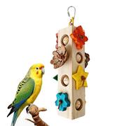 Jouets pour oiseaux, calopsittes en bois, accessoires de déchirement, jouets à mâcher pour perroquet, perroquet, inséparable, conures, pinsons, activités d'entraînement à l'enrichissement