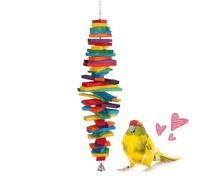 Jouets pour oiseaux - Cloche à perruche de recherche de nourriture, accessoire de cage pour animal de compagnie, gadget de jeu à mâcher, outil d'enrichissement interactif, activité de compagnon à
