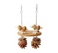 Jouets pour Oiseaux,Forage Naturel interactif,Balançoires et Jouets à mâcher drôles - pour Calopsitte, Conure, Ara, Perruche, Pigeon, Moineau, intérieur/extérieur/Cage