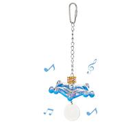 Jouets pour Oiseaux - Hochet en Forme de Vaisseau Spatial avec toupie | Activité de Mastication Interactive en ABS PC en Acier Inoxydable | pour perruches, inséparables, perruches, aras