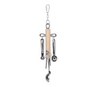 Jouets pour Oiseaux, Jouet à mâcher pour Perroquet Gris Africain - Jouet Cage à Perroquet à Suspendre, Jouet cuillère à Tirer pour calopsitte, Jouet à mâcher pour perroquets, tourtereaux, perruches