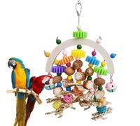 Jouets pour oiseaux pour perroquets, jouets à mâcher en épi de maïs pour oiseaux, jouets suspendus en épi de maïs naturel, coloré fait à la main oiseau à mâcher