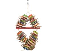 jouets pour oiseaux sur corde sisal + carton, bois Trixie Multicolore TU