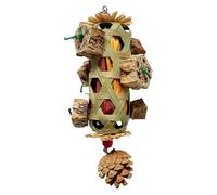 Jouets Pour Perroquets,Épi De Maïs En Bois,Jouet Cage Oiseau Noix Perruche - Pour Divertissement Anti-Ennui Pinsons Inséparables Conures Intérieur Extérieur