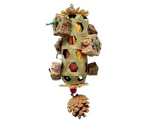 Jouets pour Perroquets,Épi De Maïs en Bois | Jouets Colorés pour Perroquets avec Enveloppe - pour Divertissement Anti-Ennui Pinsons Inséparables Conures Intérieur Extérieur