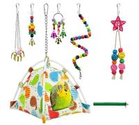 Jouets Pour Perruches Et Oiseaux | Balançoire À Échelle Pour Oiseaux - Jouets Pour L'intelligence Des Perroquets, Puzzle, Jouets Pour Calopsitte, Ensemble De Balançoires Colorées De 7 Pe