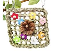 Jouets pour perruches - Jouets naturels pour calopsittes - Perchoirs pour petits animaux pour cage debout, escalade, formation de recherche de nourriture, volière, maison, terrasse, pelouse, jardin