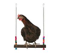 Jouets pour Poulailler | Perchoir Bois antidérapant,Perchoir et Balançoire pour Poules - pour Cocottes et Coqs, Enclos, Jardin, Jeu et Exercice, Repos, Grimper et Picorer