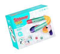 Jouets pour Rails de Bain - Jouets Portables pour Douche pour , Jouet Coulissant pour Baignoire Murale | Piste de Construction de Toboggan Aquatique éducatif avec Ventouse, Jouets Amusants