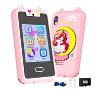 Jouets pour téléphone portable，complet avec apprentissage et jeu, adapté comme cadeau pour les enfants de plus de 4 ans - rose