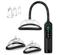 Jouets Pour Tétons-Pompe à Chatte, Pompe Vaginale Électrique BDSM avec 6 Modes d'Aspiration&Écran d'Dffichage, Suceurs de Clitoris Jouets Sexuels pour Adultes pour Femmes/Couples, Comprend 5 Tasses