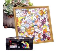 Jouets Puzzle,Artisanat Lapin Décoration Maison | Casse-Tête De Coloriage Peint À La Main pour - pour Garçons Et Filles 6-12 Ans, Décoration Chambre, Cadeaux Amis Famille