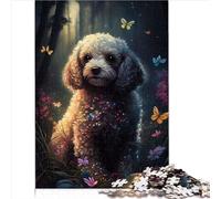 Jouets Puzzle Caniche Papillon Puzzles pour Adultes 1000 pièces Puzzles en Bois pour Adultes Enfants de 14 Ans et Plus Liste de souhaits de Noël avec Le Père Noël 1000 pièces (50 x 75 cm)