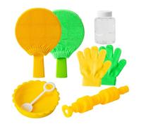 Jouets qui soufflent de grandes bulles - Jouets de fitness d'intérieur pour la maison, crèche | Jouet à bulles relaxant avec moufle en tricot doux, parc d'attractions, crèche, parc