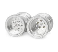 Jouets RC Compatible avec Tamiya CW-01 pour Châssis Boîte À Déjeuner Citrouille De Minuit pour Unimog 406 1/10 RC Pièces Voiture CNC Moyeu Jante Roue Avant Et Arrière en Aluminium