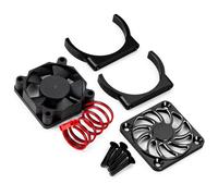 Jouets RC Compatible avec Traxxas pour Mini pour Maxx 1/16 RC Voiture Pièces Upgrade Support Métallique Ventilateur Radiateur Ventilateur Refroidissement Haute Vitesse