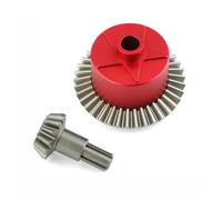 Jouets RC Pour ARRMA Pour Senton Kraron 1/10 1 Ensemble Boîtier Différentiel D'engrenage Avant Arrière Kits Acier Remplacement Accessoires Voiture RC(Red)