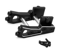 Jouets RC Pour Arrma Pour Typhon Pour Grom 223S Pour BLX MEGA 1/14 Ensemble Montage D'aile Arrière Métal Pièces Mise Niveau Voiture RC Accessoires Modèle(Black)