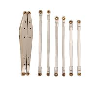 Jouets RC Pour Axial RBX10 Pour Ryft 1/10 8 Pièces Ensemble De Bras Oscillants Arrière De Biellette En Métal Pièces De Mise À Niveau De Chenille RC Accessoires(Silver)