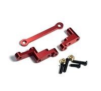 Jouets RC Pour MJX Pour Hyper Go 16207 16208 16209 16210 H16 H16BM 1/16 Assemblage De Direction Télécommande Voiture Pièces Métalliques Accessoires(Red)