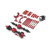 Jouets RC Pour MN D90 D91 D96 Pour MN98 99S 1/12 Ensemble D'essieux Avant Arrière Métal Kit D'amortisseurs Biellettes Direction Mise À Niveau Des Pièces Voiture RC(WHITE)
