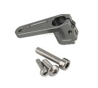 Jouets RC Pour Tamiya 42248 25T En Alliage D'aluminium Pour TT01 Pour TT02 Bras Servo Direction XV02 Rehausseur Biellette Direction Accessoire Pour Voiture Radiocommandée(Gray)