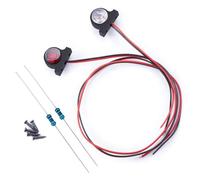 Jouets RC Pour Tamiya Pour Scania 770s Pour Volvo Pour Man 1/14 Feux Position Latéraux Décoration Camion Benne Pièces Voiture Basculante Réparations RC(Red)