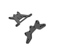 Jouets RC Pour Tamiya Pour TT-02B Pour TT02B 1/10 Plaque Tour D'amortisseur Avant Arrière Fibre Carbone RC Car Upgrade Parts Accessories