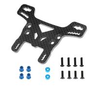 Jouets RC Pour Tamiya Pour XV02 Pro 58707 1/10 RC Car Upgrades Pièces Accessoires Accessoires De Plaque De Tour D'amortisseur Avant Et Arrière En Fibre De Carbone(Rear)