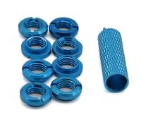 Jouets RC Pour Télécommande 8 Pièces Écrou Fixe Écrou De Commutateur Assorti, Outil D'installation Modèles Spektrum RC Pièces Améliorées(Blue)