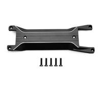 Jouets RC Pour Traxxas Pour Mini Pour Maxx 1/16 Plaque Renfort Châssis Aluminium Modèle Frappe Robuste Accessoire Remplacement(Black)