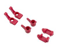 Jouets RC Pour Traxxas Pour Slash 2WD Pour VXL Pour Rustler Pour Stampede Pour Bandit 1/10 Blocs Roulettes Avant En Nylon Blocs Direction Pour Porte-fusées Arrière(Red)
