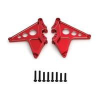 Jouets RC Pour Traxxas Pour Unlimited Pour Desert Pour Racer Pour UDR 1/7 2 Pièces Supports Choc Arrière Métal Tour RC Voiture Mise Niveau Accessoires(Red)