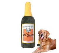 Jouets remplis pour chiens - Jouet en peluche, bouteille de bière au design mignon, jouet interactif amusant, outil sûr pour la dentition des chiots | Jouet de bip durable doux
