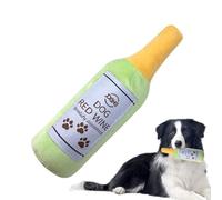 Jouets remplis pour chiens - Jouet en peluche, bouteille de bière au design mignon, jouet interactif amusant, outil sûr pour la dentition des chiots | Jouet de bip durable doux